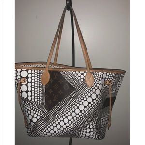 Louis Vuitton Yayoi KusamaX Waves Neverfull Auth💯